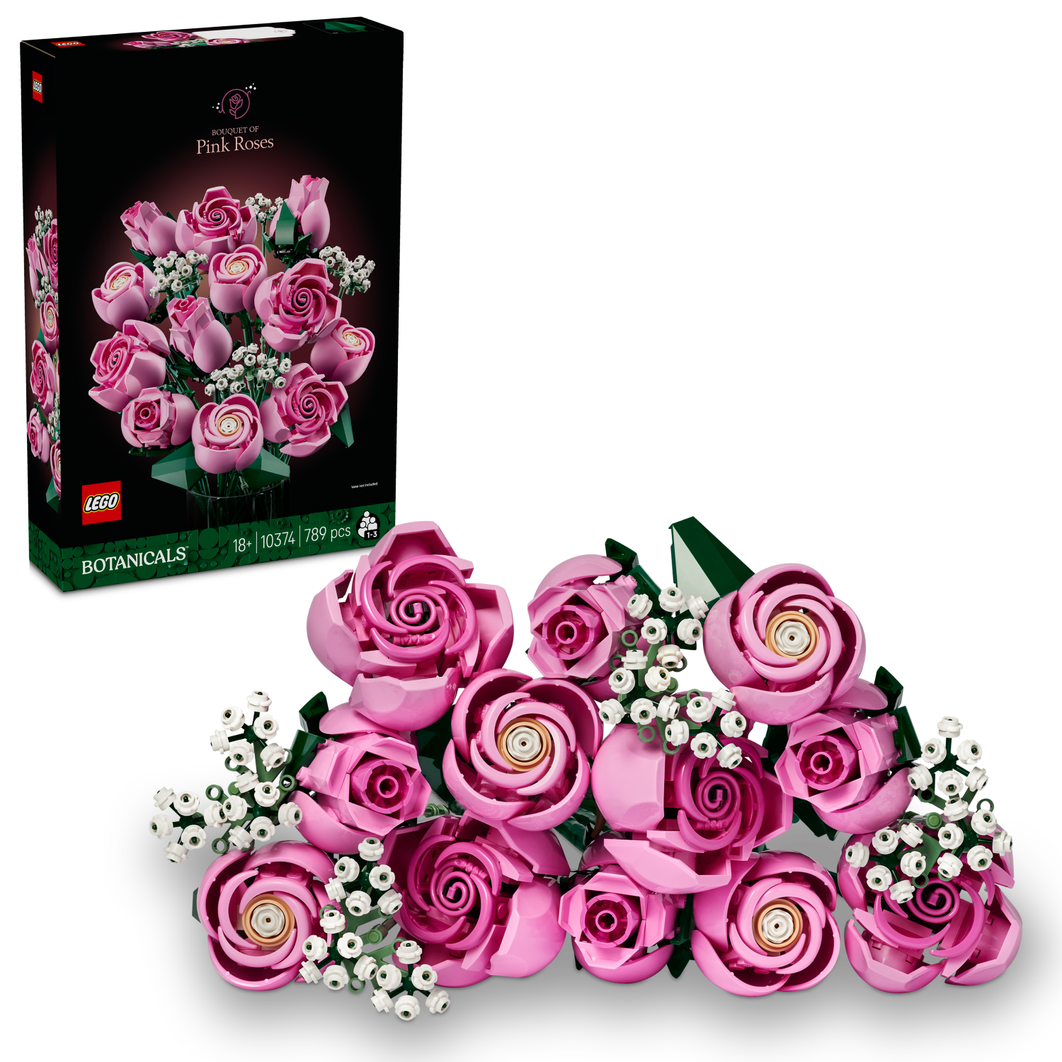 LEGO Botanicals: Bouquet of Pink Roses (10374)