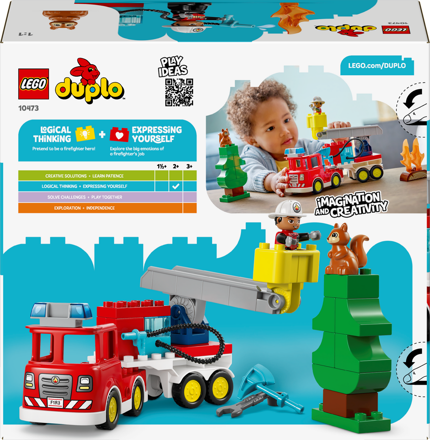 LEGO DUPLO: Fire Engine with Hose and Firefighter (10473)