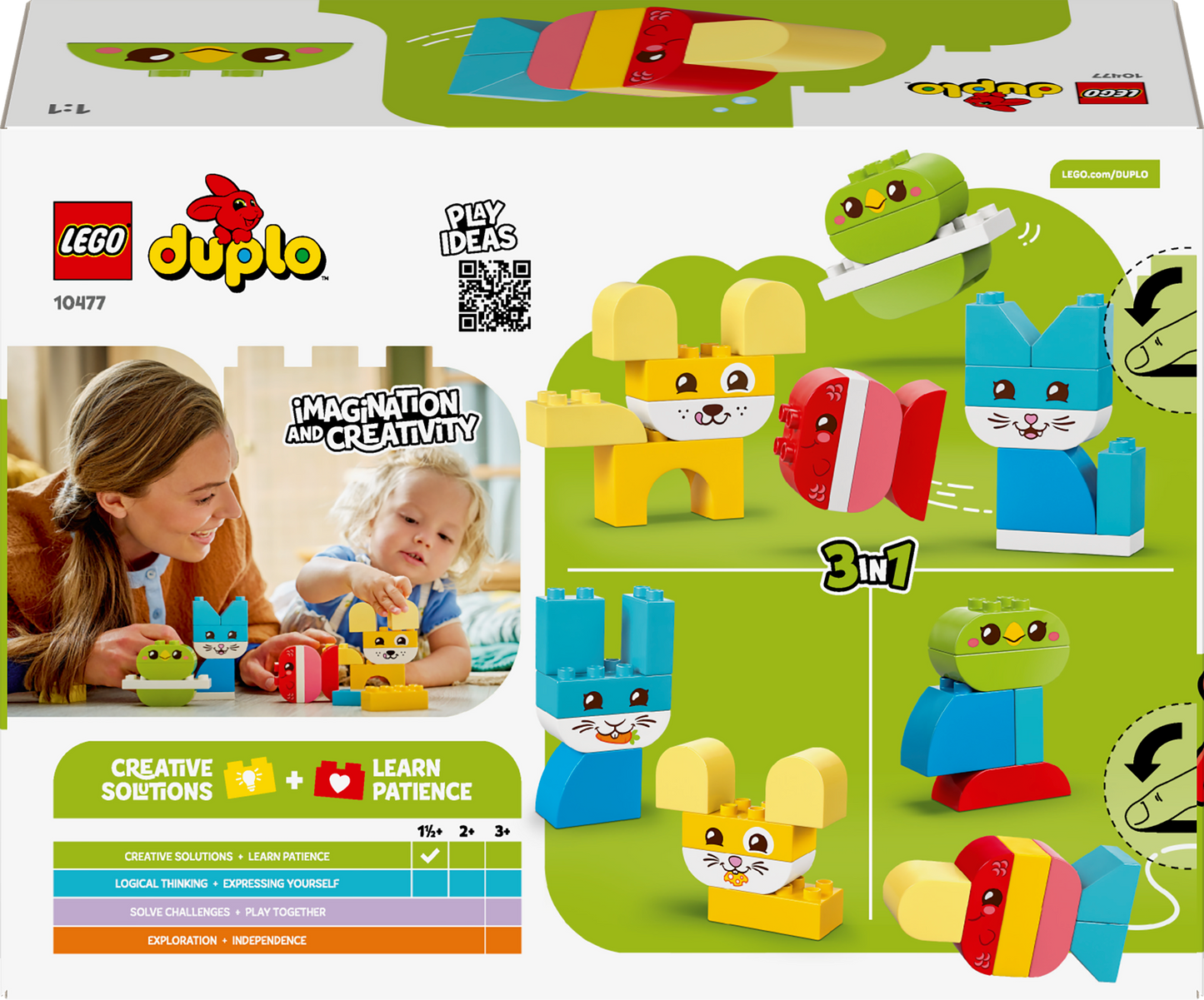 LEGO DUPLO: 3 in 1 Creative Cute Pets (10477)