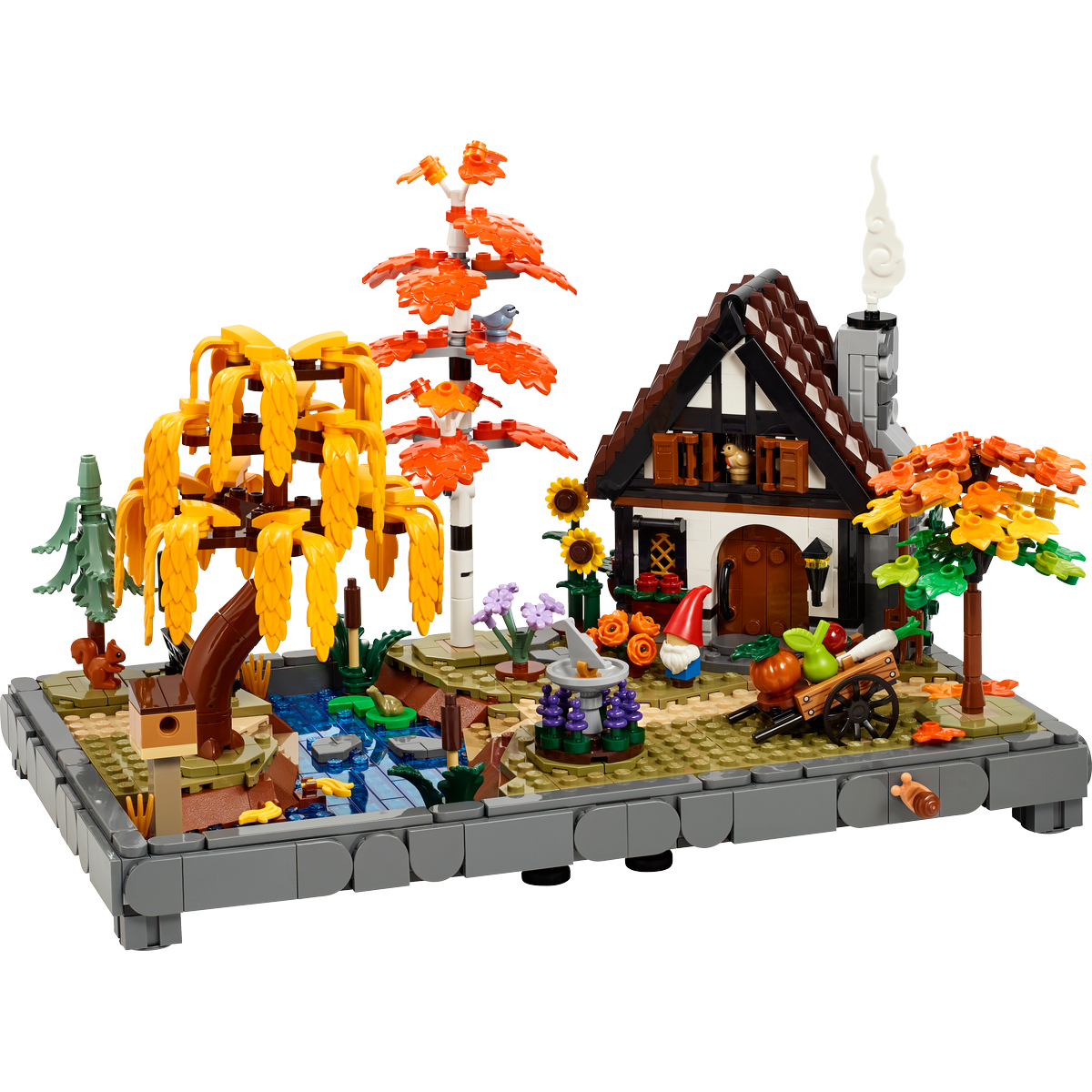 LEGO Icons Autumn Cottage Garden Model Building Kit (11372)