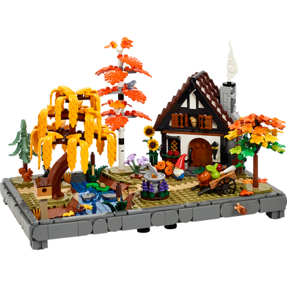 LEGO Icons Autumn Cottage Garden Model Building Kit (11372)