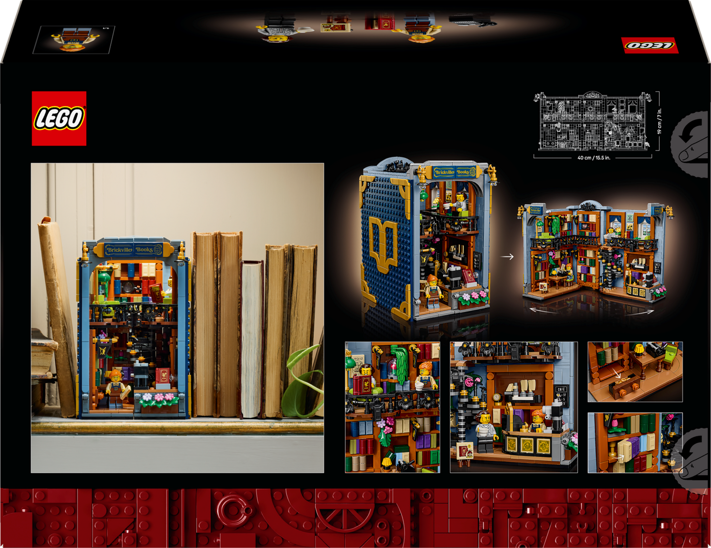 PRE-ORDER - LEGO Icons: Bookshop: Book Nook (11379)