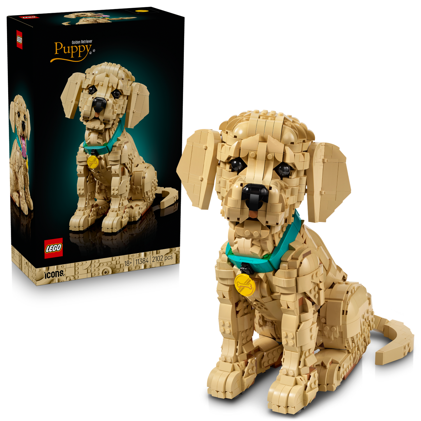 LEGO ICONS: Golden Retriever Puppy (11384)