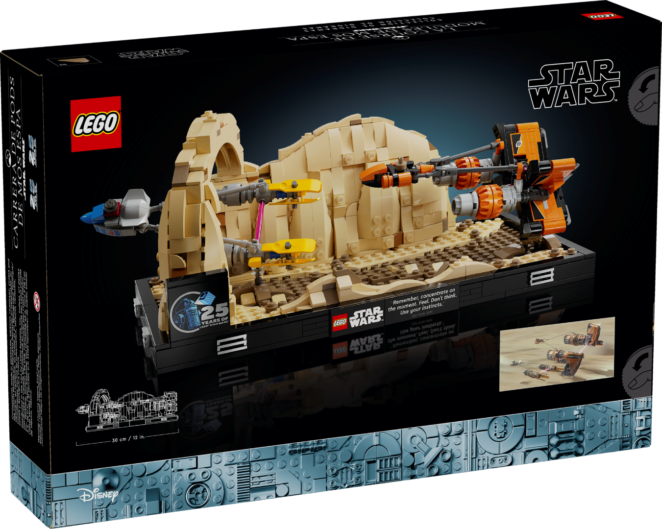 LEGO Mos Espa Podrace Diorama 75380 Star Wars back of box