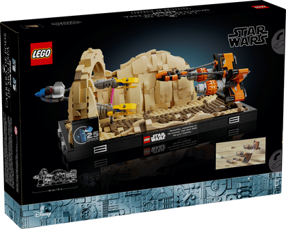 LEGO Mos Espa Podrace Diorama 75380 Star Wars back of box
