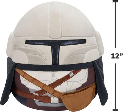 Squishmallows Original Star Wars 12-Inch Mandalorian + 3.5-Inch Grogu Plush (2-Pack)