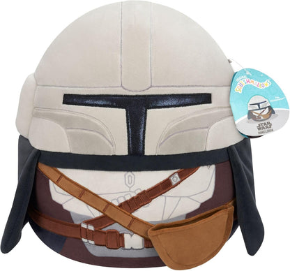 Squishmallows Original Star Wars 12-Inch Mandalorian + 3.5-Inch Grogu Plush (2-Pack)