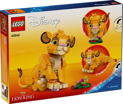 LEGO Simba the Lion King Cub 43243 Disney back of box