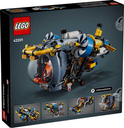 LEGO Deep-Sea Research Submarine 42201 Technic back of box