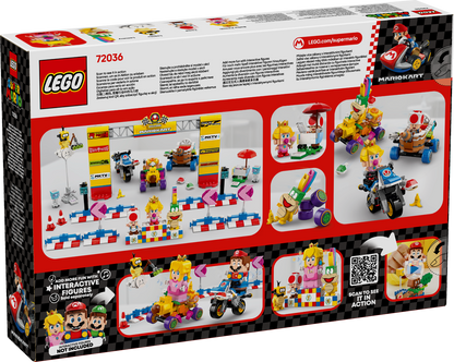 LEGO Mario Kart Baby Peach & Grand Prix Set 72036 Super Mario back of box