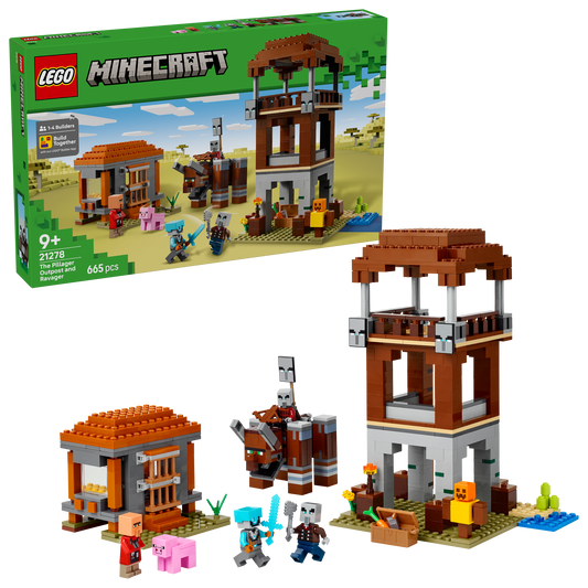 LEGO Minecraft | The Pillager Outpost and Ravager (21278)