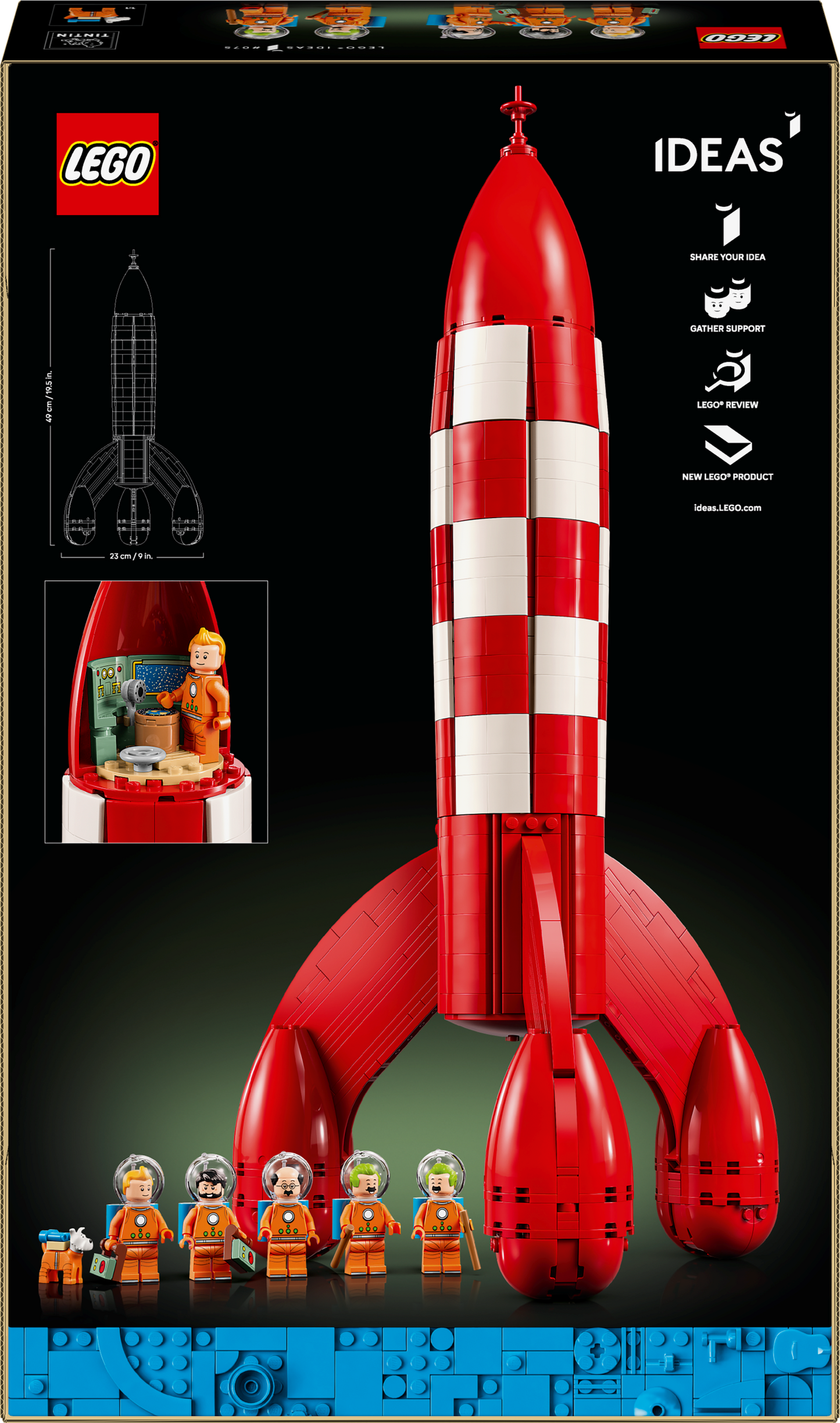 LEGO IDEAS: Tintin® Moon Rocket (21367)