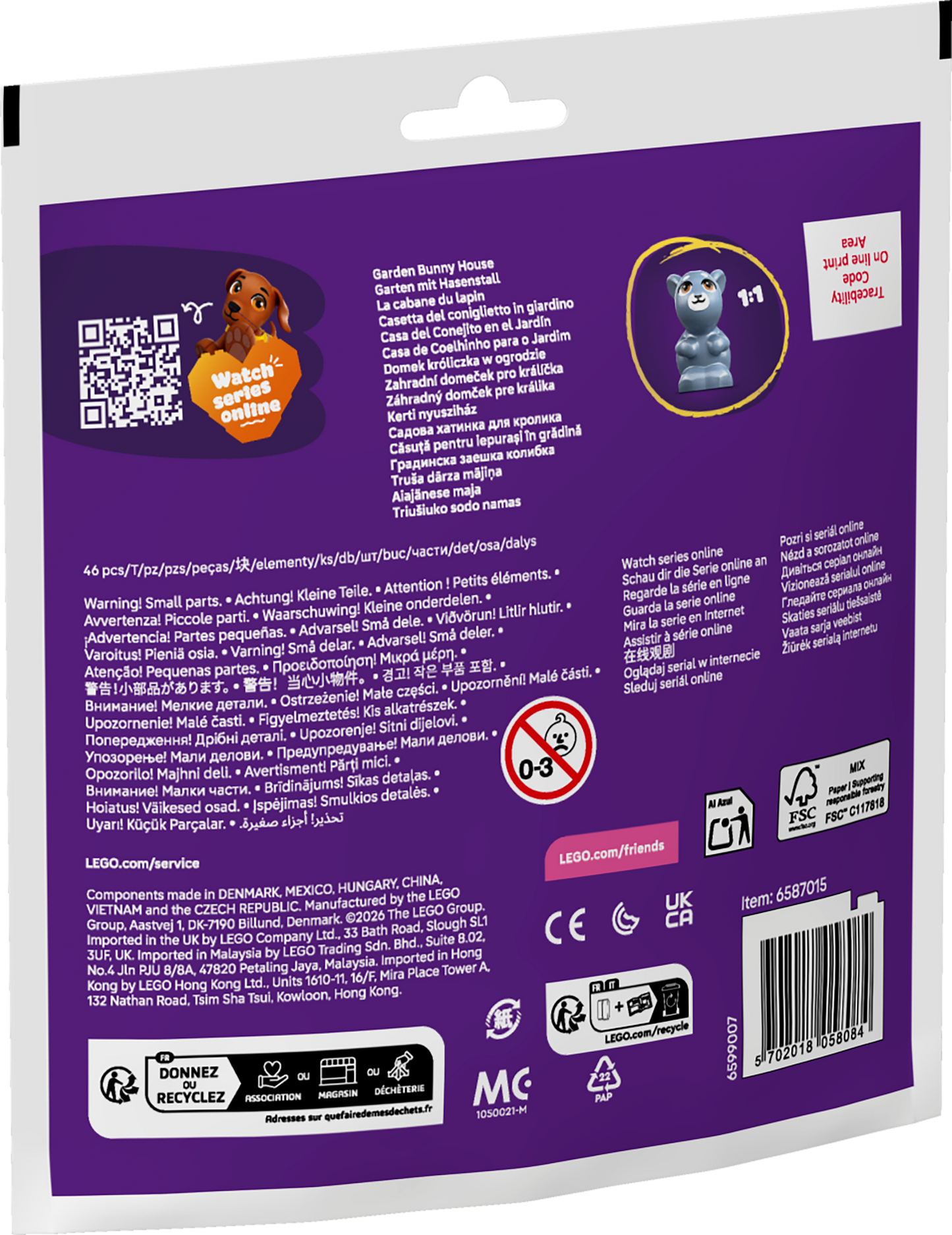 LEGO Friends: Garden Bunny House (30722) Poly Bag