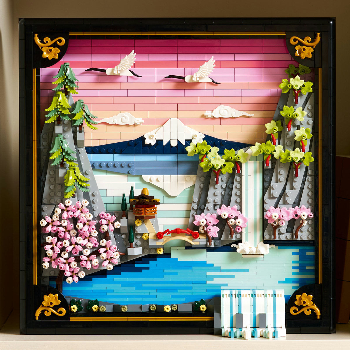 LEGO Art Japanese Cherry Blossom Landscape Wall Art (31218)