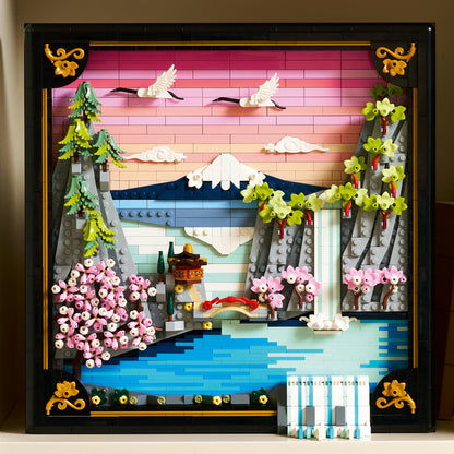 LEGO Art Japanese Cherry Blossom Landscape Wall Art (31218)
