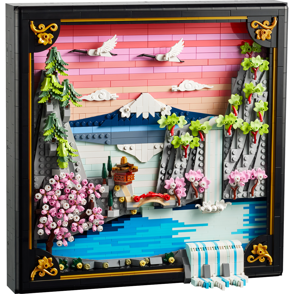 LEGO Art Japanese Cherry Blossom Landscape Wall Art (31218)