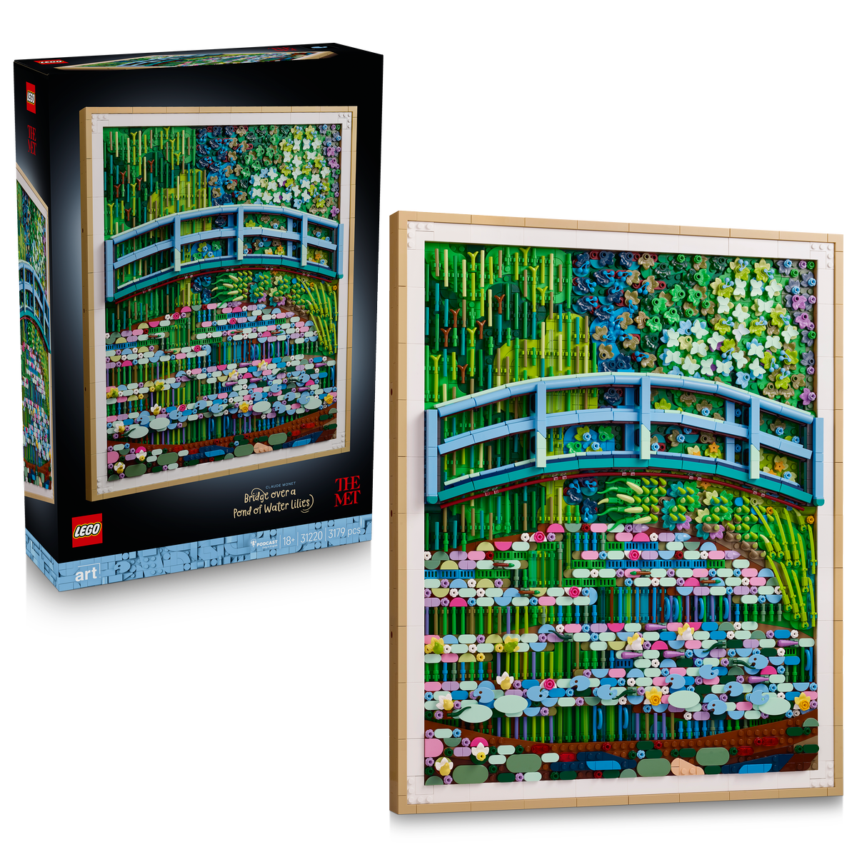 LEGO Art Claude Monet | Bridge over a Pond of Water Lilies (31220)