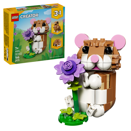 LEGO Creator 3in1: Cute Hamster with a Flower (31376)