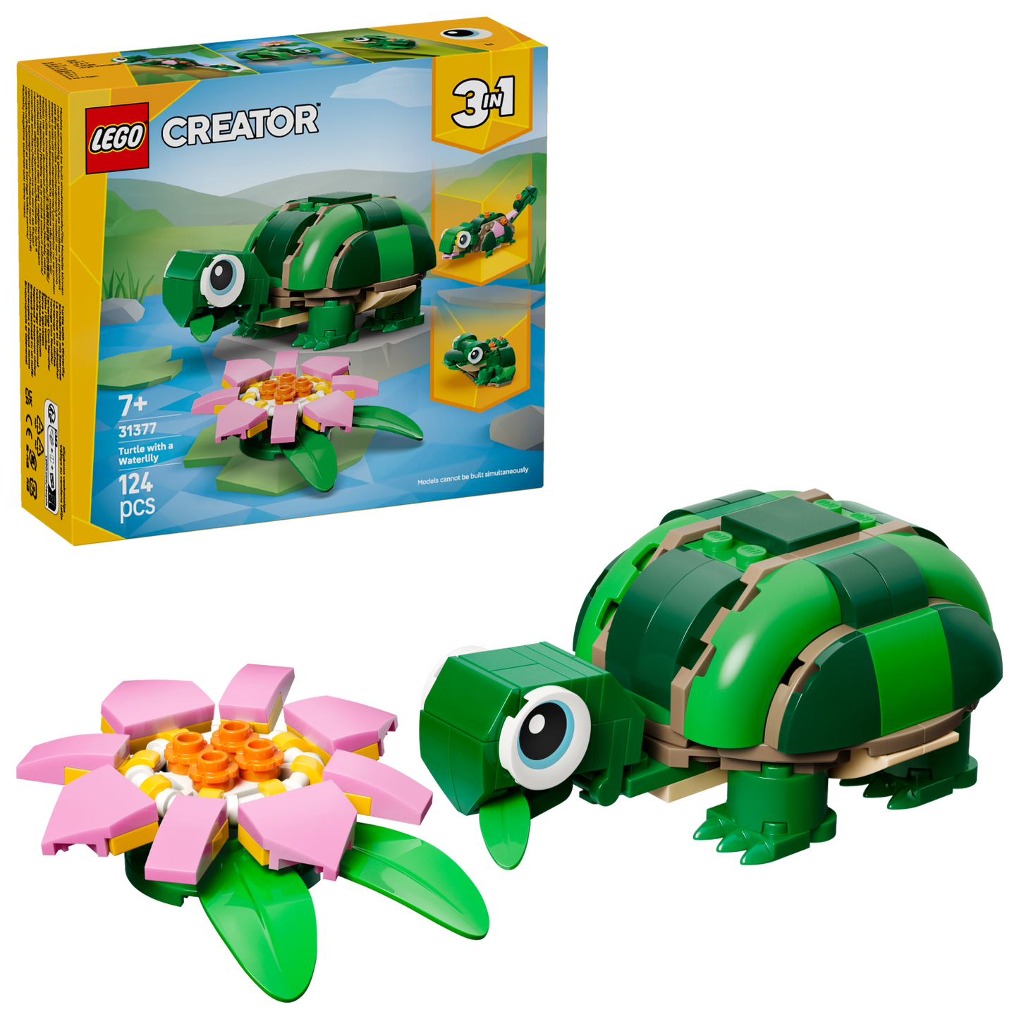 LEGO Creator 3in1: Turtle with a Water Lily Flower (31377)
