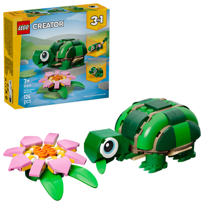 LEGO Creator 3in1: Turtle with a Water Lily Flower (31377)