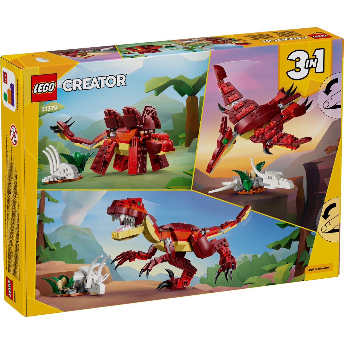 LEGO Creator 3 in 1 Fierce Dinosaur Toy (31379)