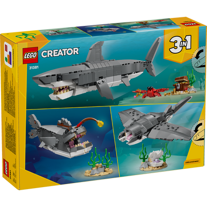 LEGO Creator Fierce Shark with a Treasure Chest Toy (31381)
