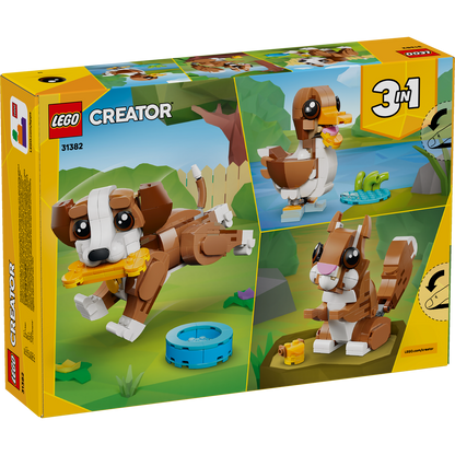 LEGO Creator 3 in 1 Cute Animals: Playful Puppy Dog (31382)