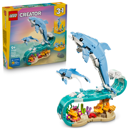 LEGO Creator 3 in 1 Sea Animals: Beautiful Dolphins (31385)