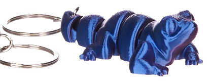 3D Sculptworx Printed Animals Keychain Asst