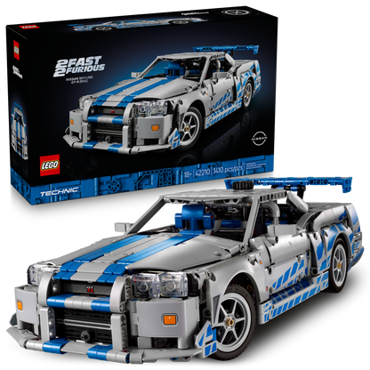 LEGO Technic | 2 Fast 2 Furious | Nissan Skyline GT-R (R34) Car (42210)