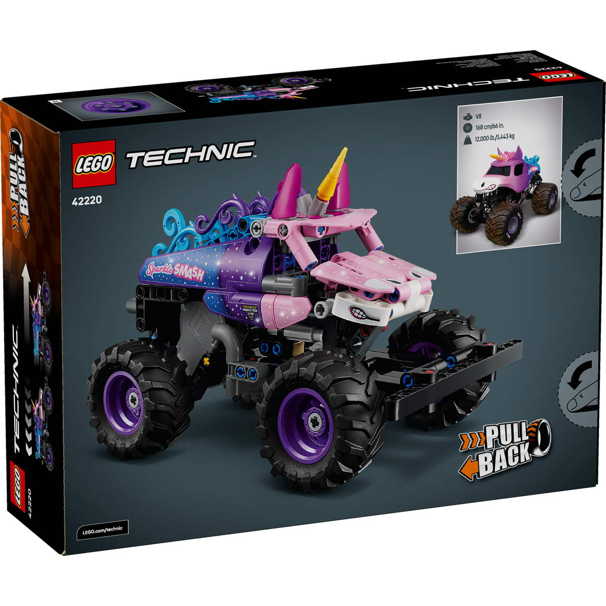 LEGO Technic Monster Jam Sparkle Smash Pull-Back Toy (42220)