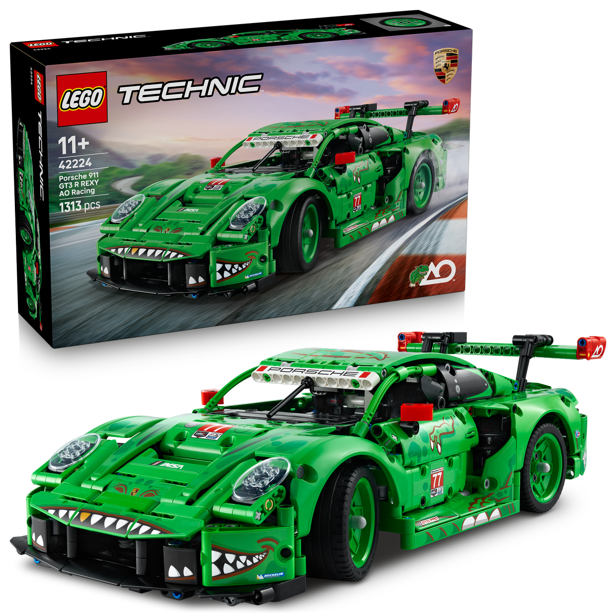 LEGO Technic Porsche 911 GT3 R REXY AO Racing Car (42224)