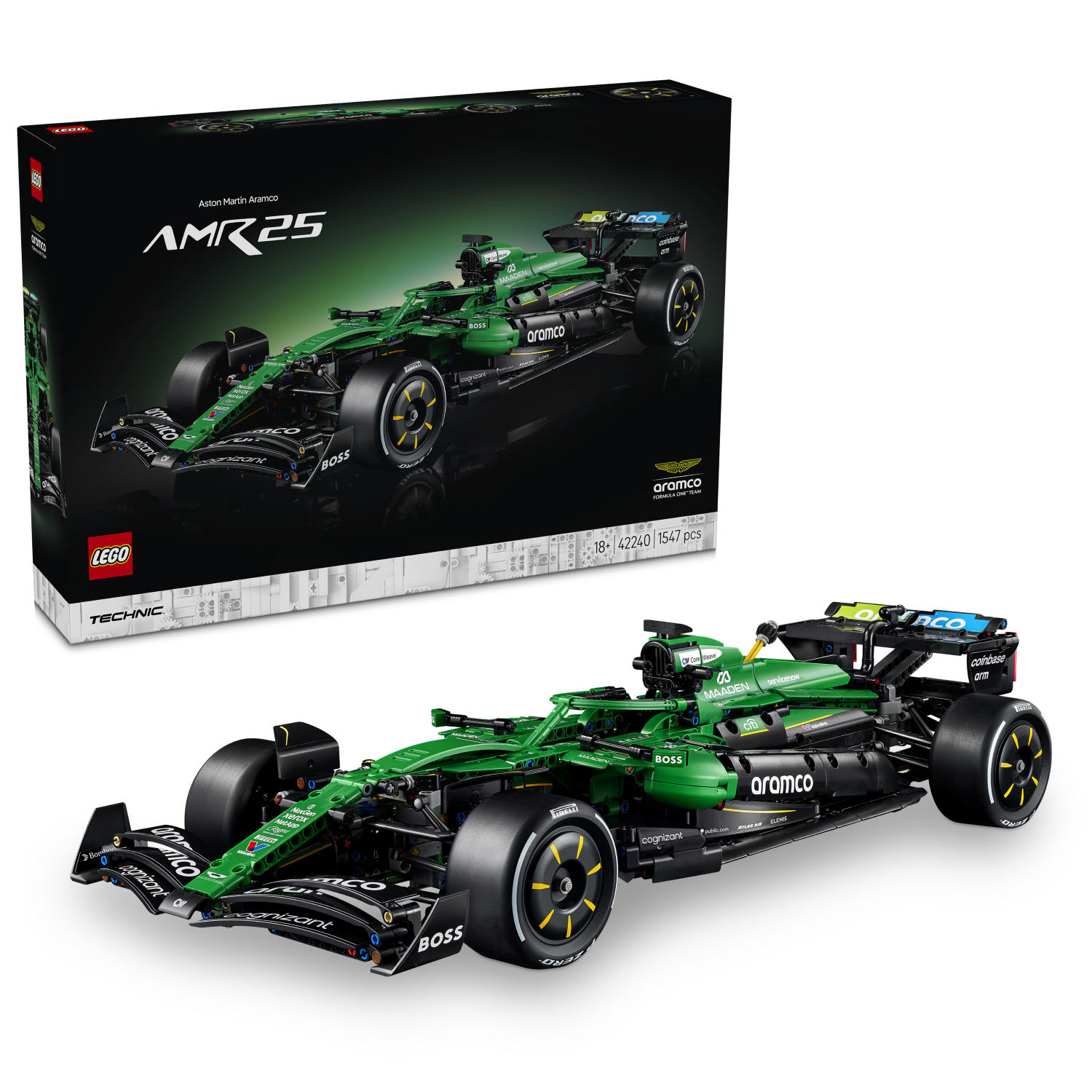 LEGO Technic: Aston Martin Aramco AMR25 F1® Car (42240)