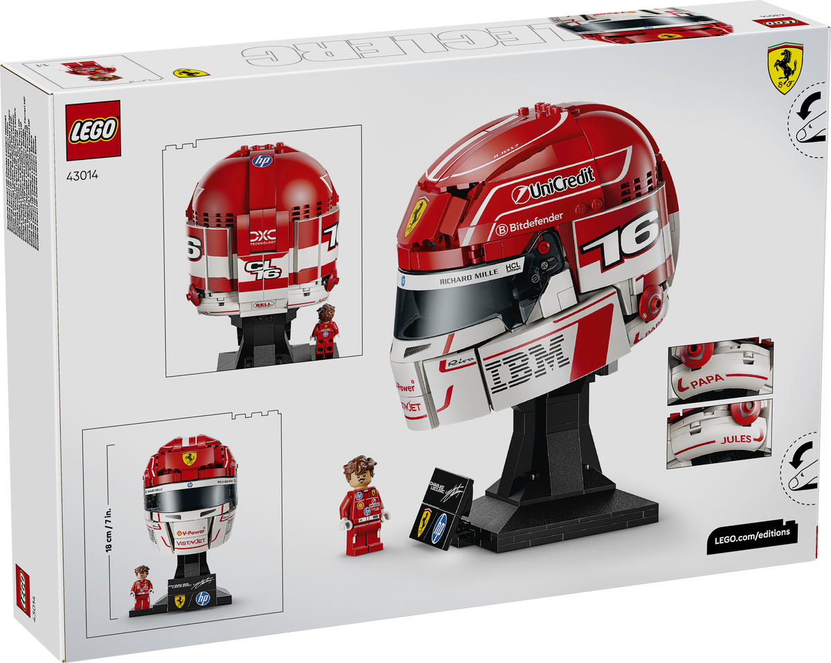 LEGO Editions | Scuderia Ferrari HP Charles Leclerc Helmet (43014)