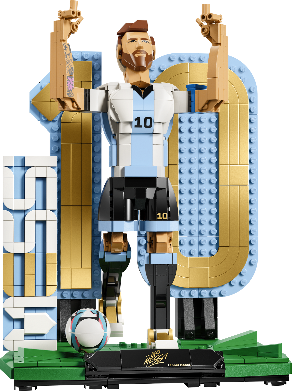 LEGO Editions Lionel Messi Football Legend Set 43015 Toy Barnhaus lego-editions-lionel-messi-football-legend-set-43015-toy-barnhaus