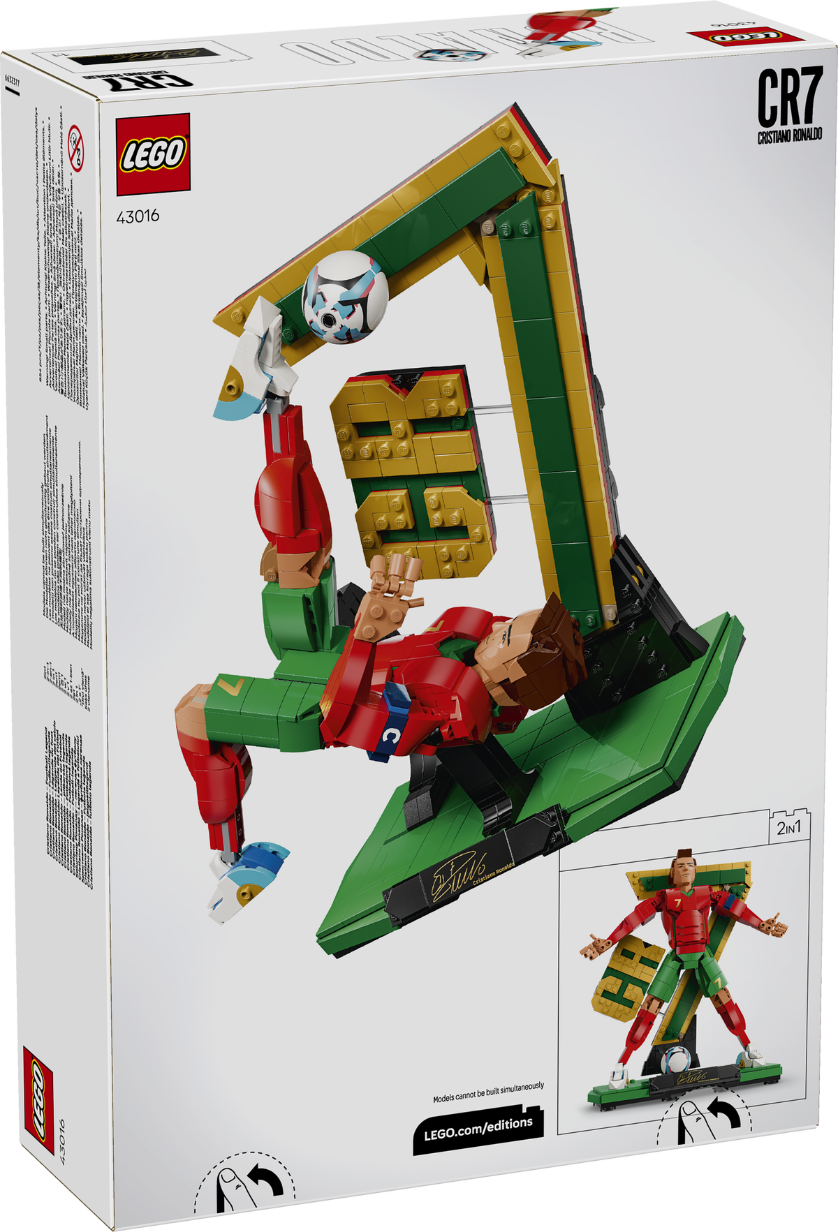 LEGO Editions Cristiano Ronaldo – Football Legend Set (43016)