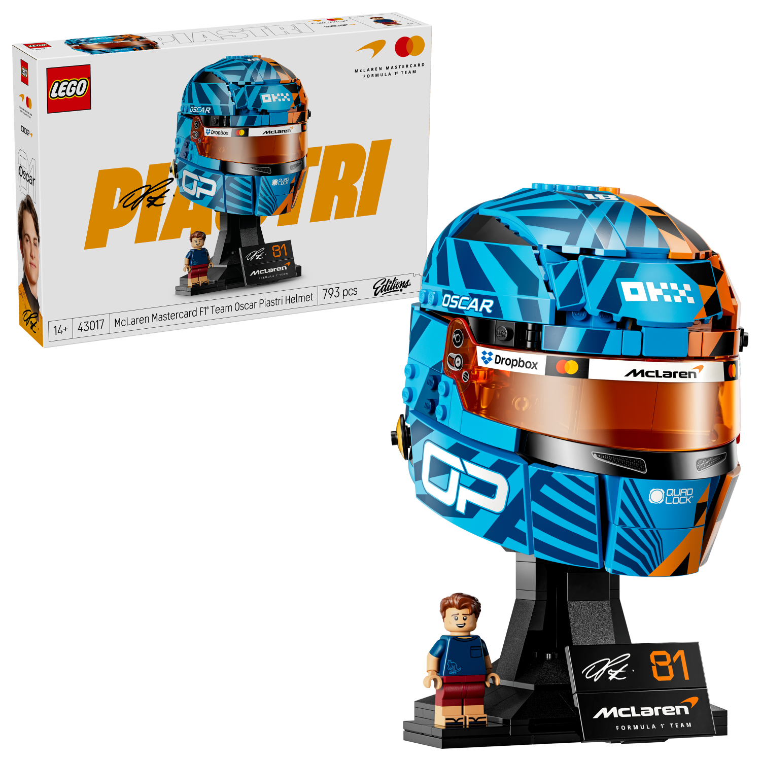 LEGO Editions: McLaren Mastercard F1® Team Oscar Piastri Helmet (43017)