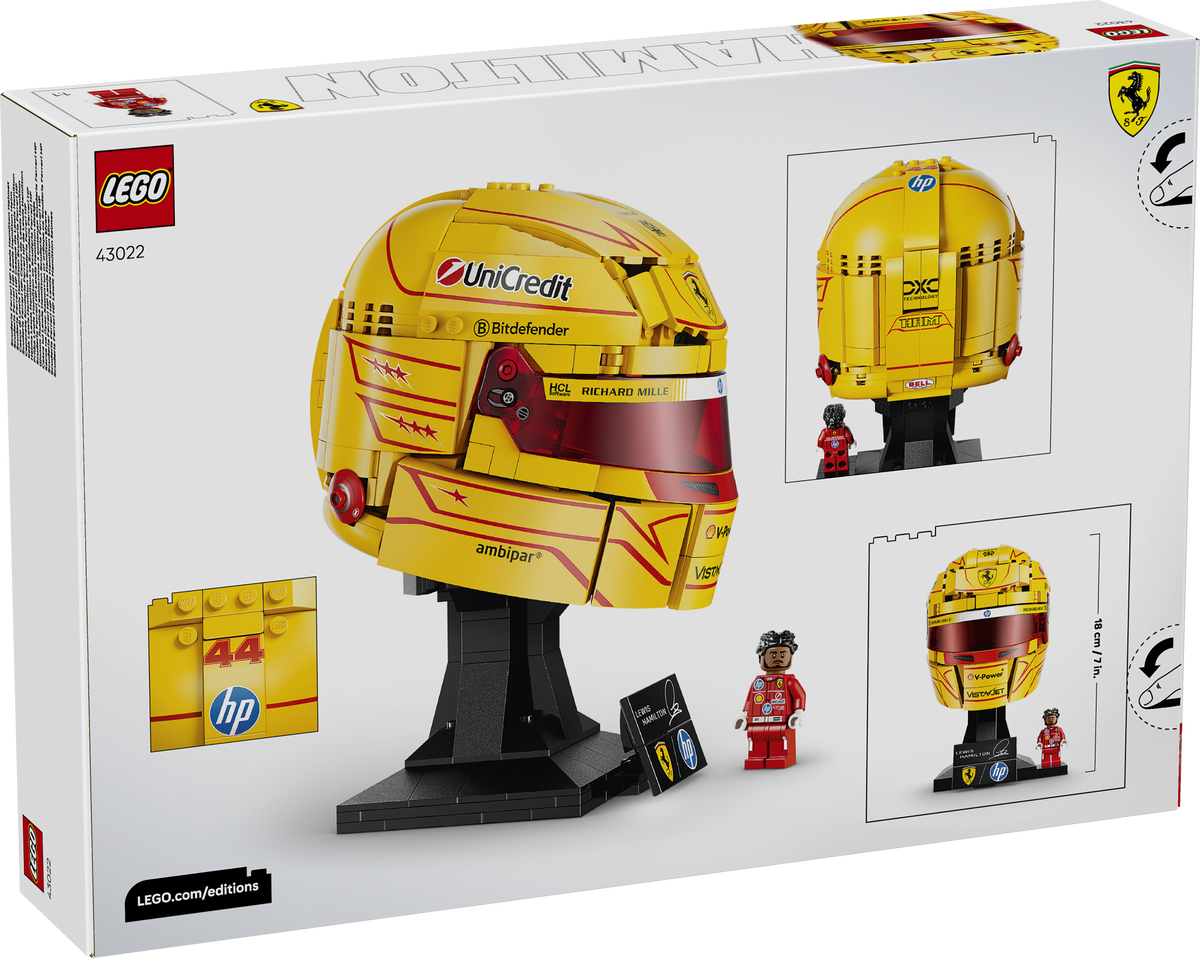 LEGO Editions | Scuderia Ferrari HP Lewis Hamilton Helmet (43022)