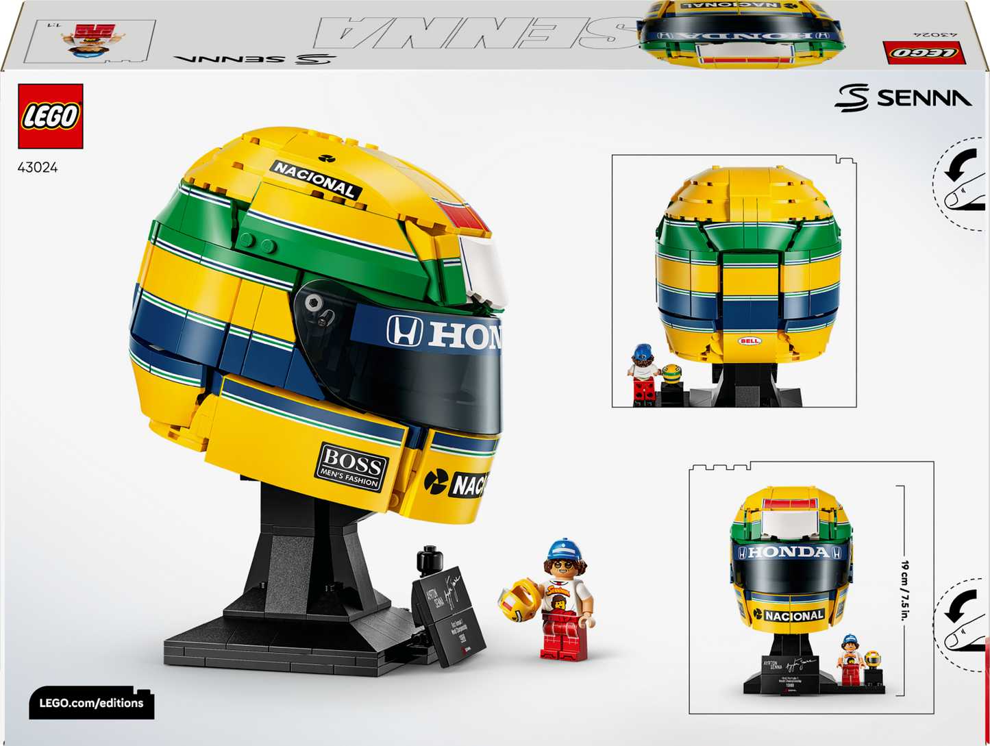 PRE-ORDER - LEGO Editions Formula 1: Ayrton Senna Helmet (43024)