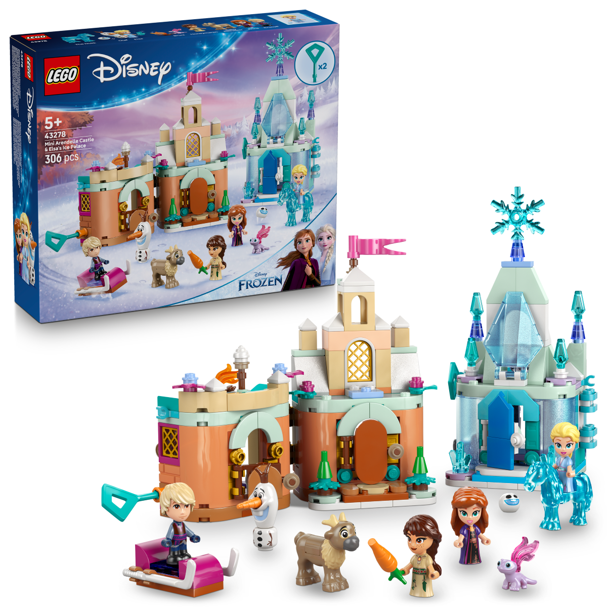 LEGO Disney Frozen: Mini Arendelle Castle & Elsa's Ice Palace (43278)