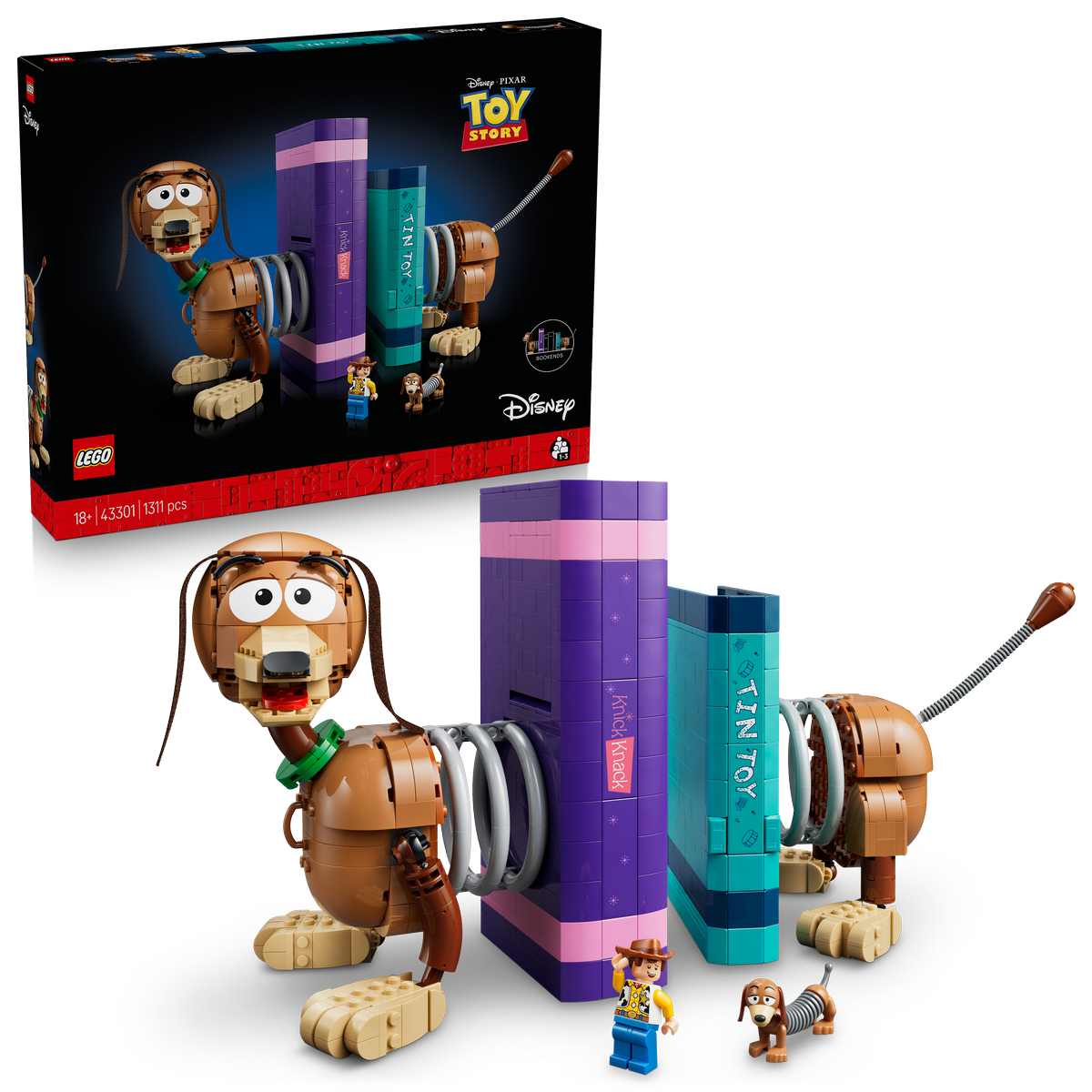 LEGO ǀ Disney and Pixar Toy Story Slinky Dog Bookends (43301)