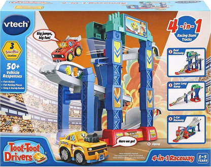 VTech Toot Drivers 4-in-1 Raceway, Toy Car Racing Track