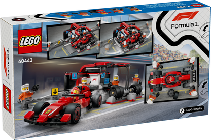 LEGO F1 Pit Stop & Pit Crew with Ferrari Car 60443