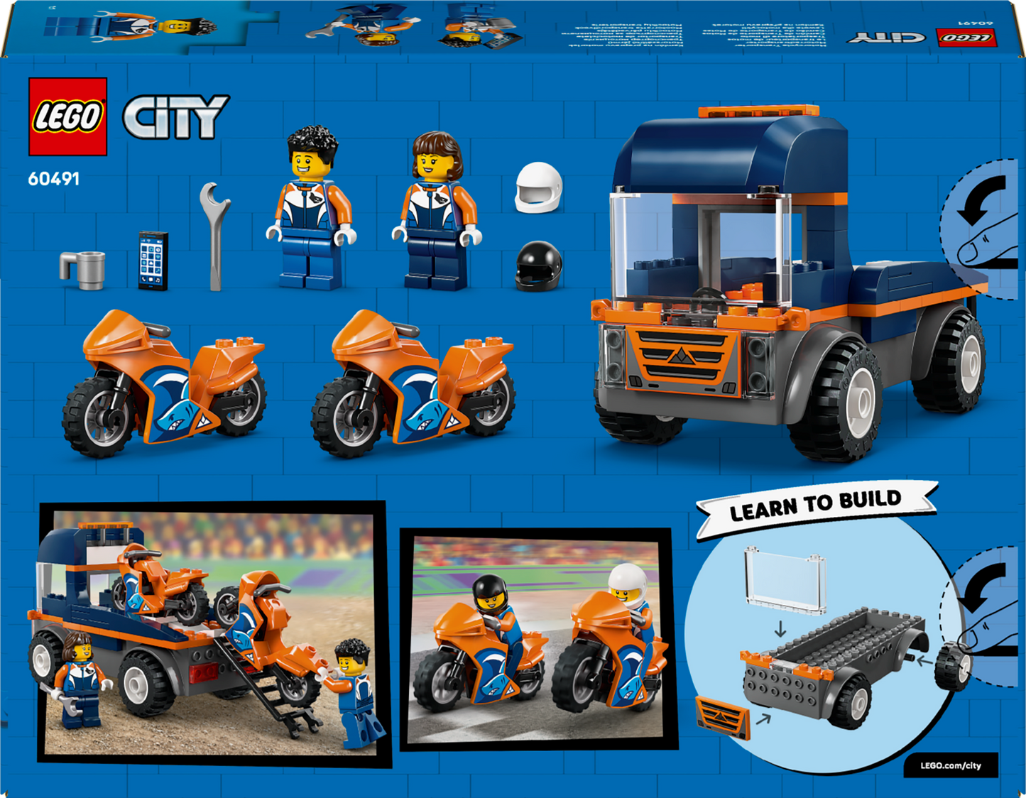 LEGO City: Motorcycle Transporter (60491)