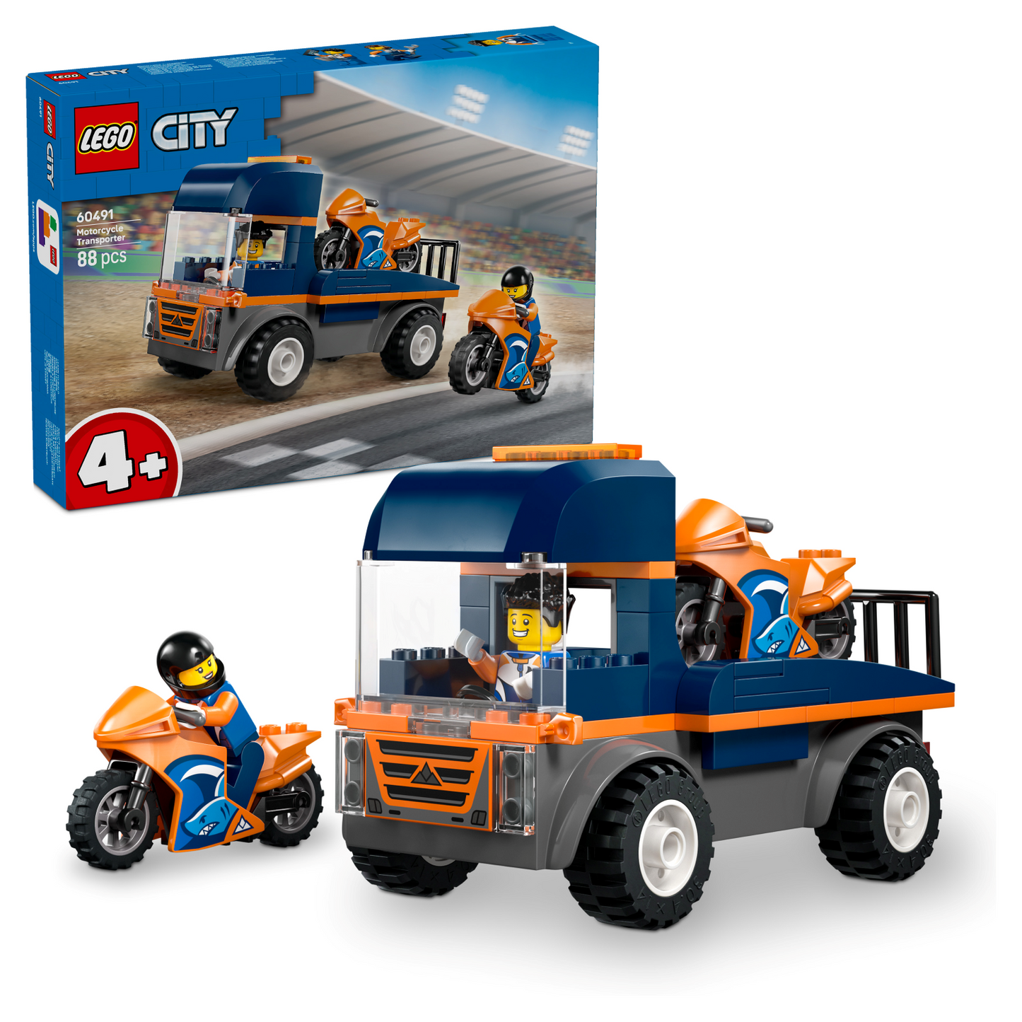 LEGO City: Motorcycle Transporter (60491)