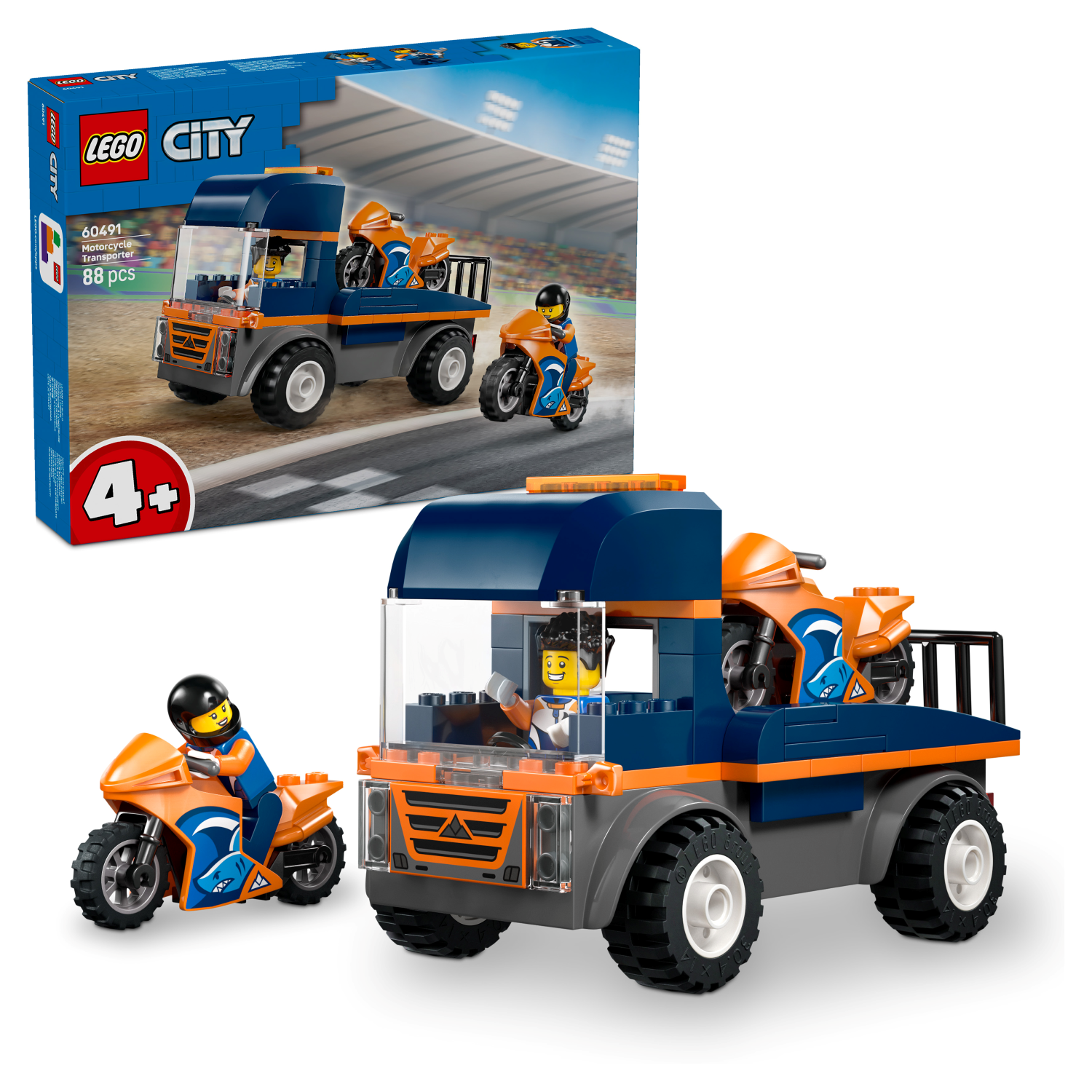 LEGO City: Motorcycle Transporter (60491)
