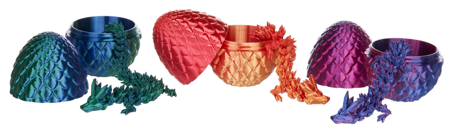 3D Printed Dragon In Egg - 1 Egg