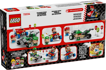 LEGO Mario Kart Baby Mario vs. Baby Luigi 72034 back of box