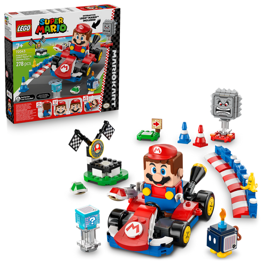 LEGO Mario Kart – Interactive LEGO® Mario™ & Standard Kart (72043)
