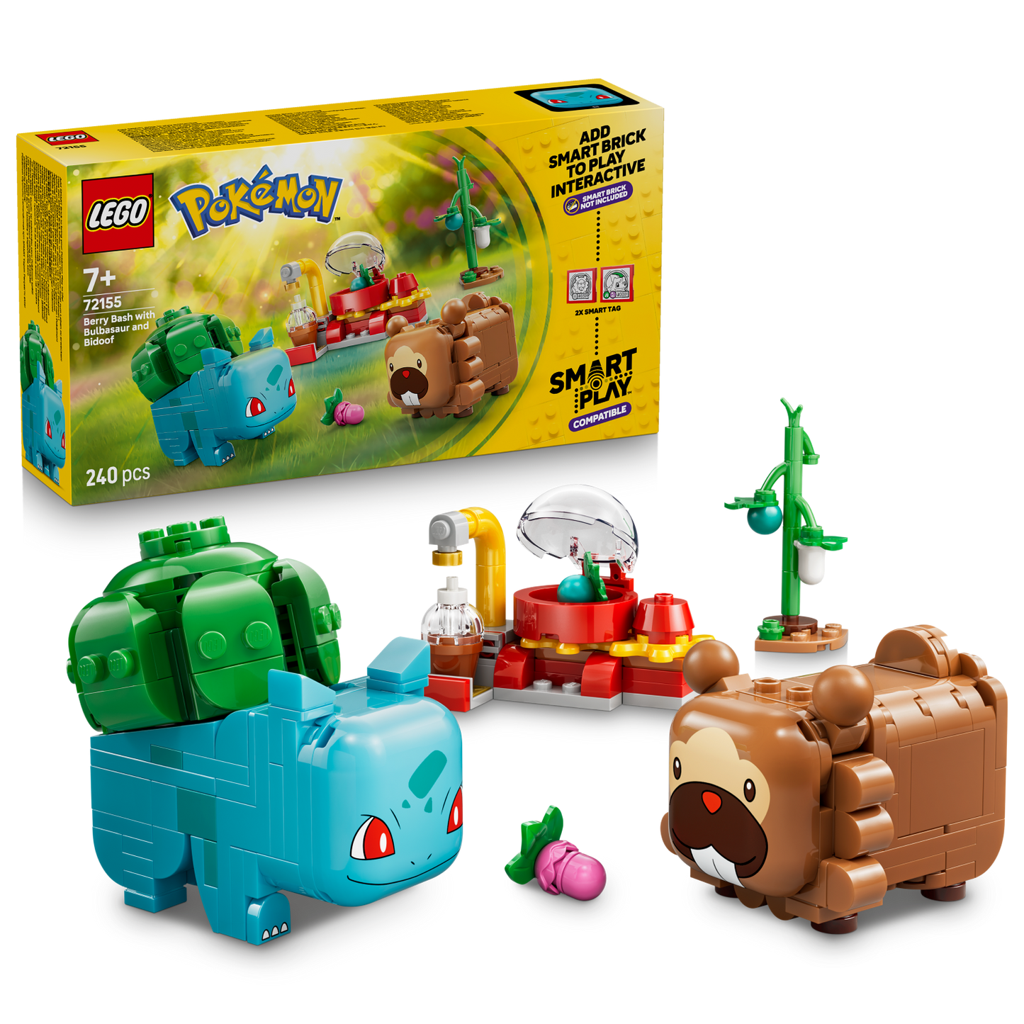 LEGO Pokemon: SMART Play™: Berry Bash with Bulbasaur and Bidoof (72155)
